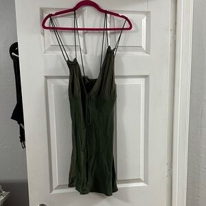 Zara Olive Green Strappy Blouse